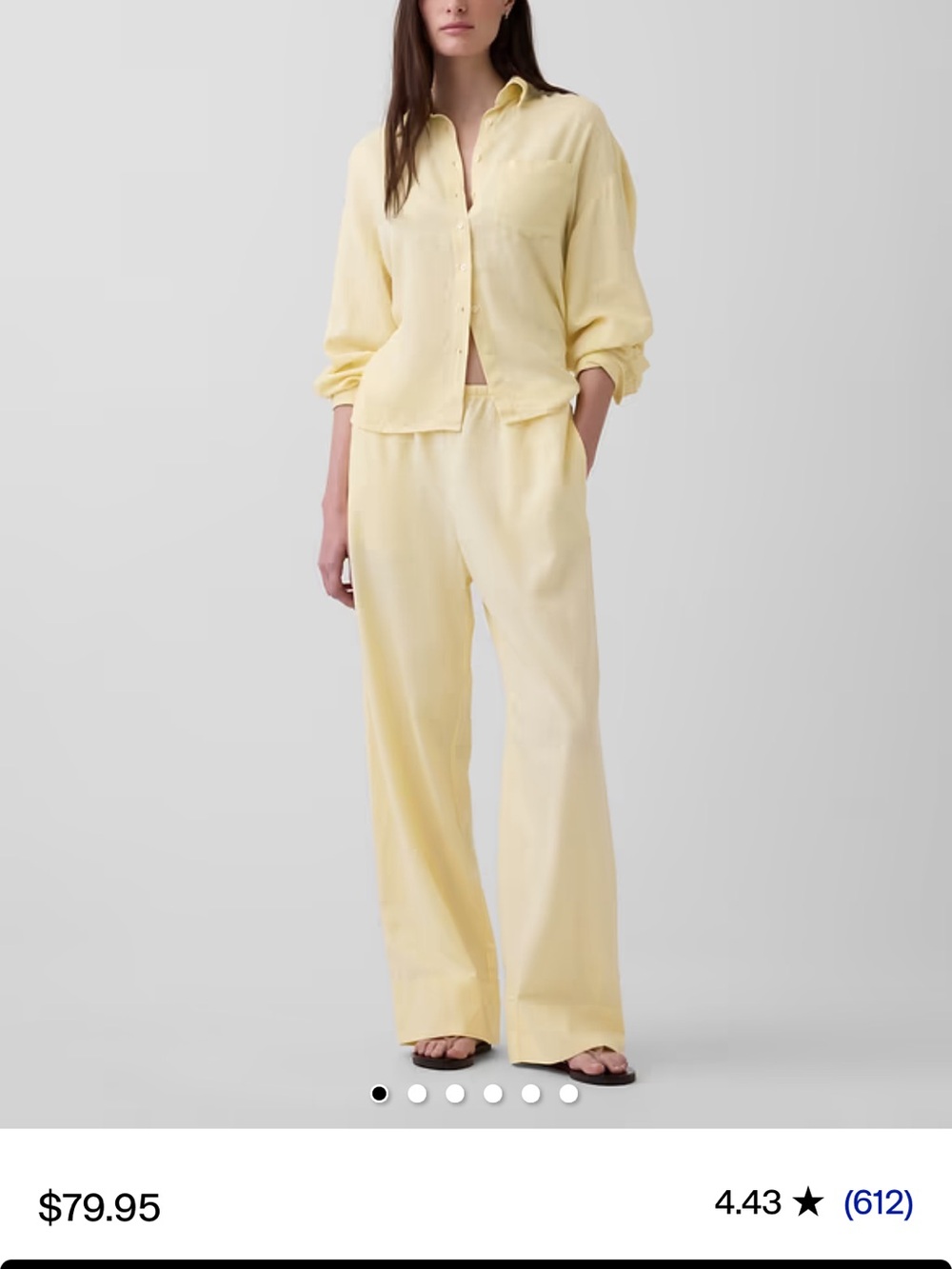 Gap Linen Yellow Set - Sold Out Online